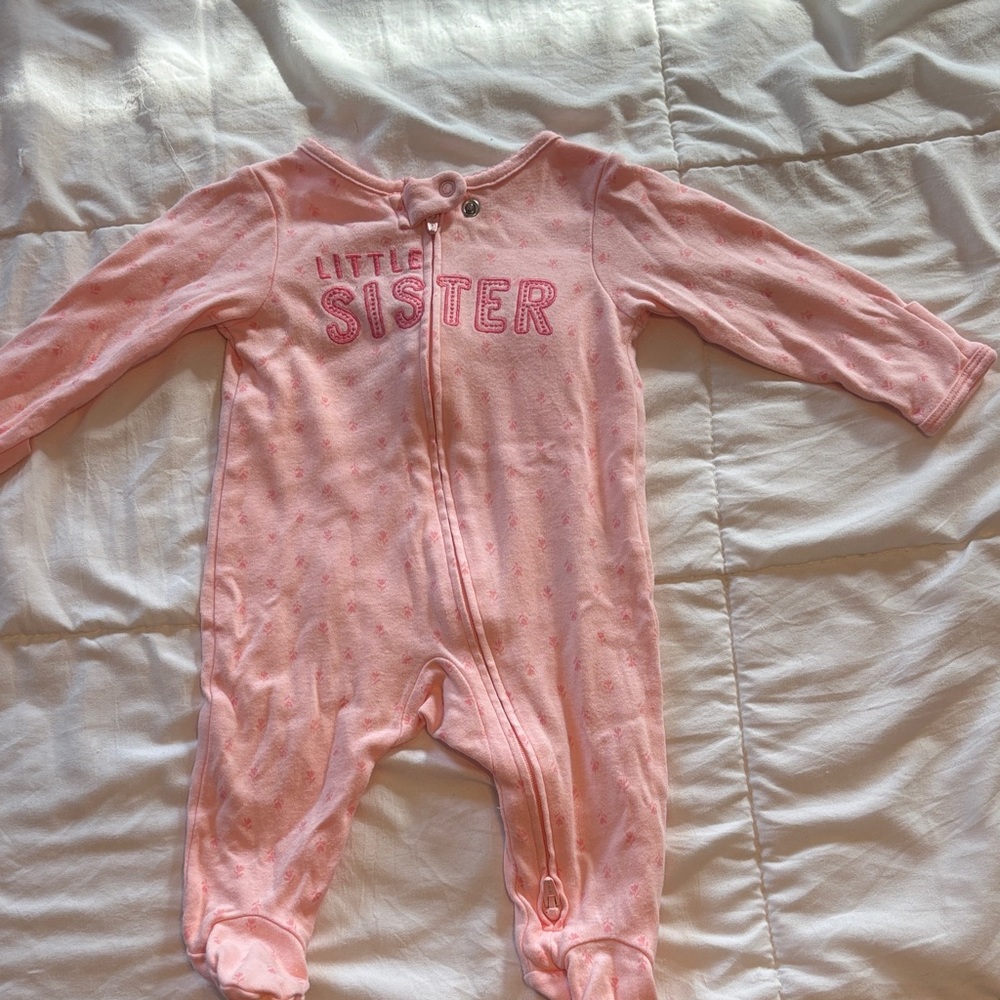 Carter's Pink 'Little Sister' Pajama Set